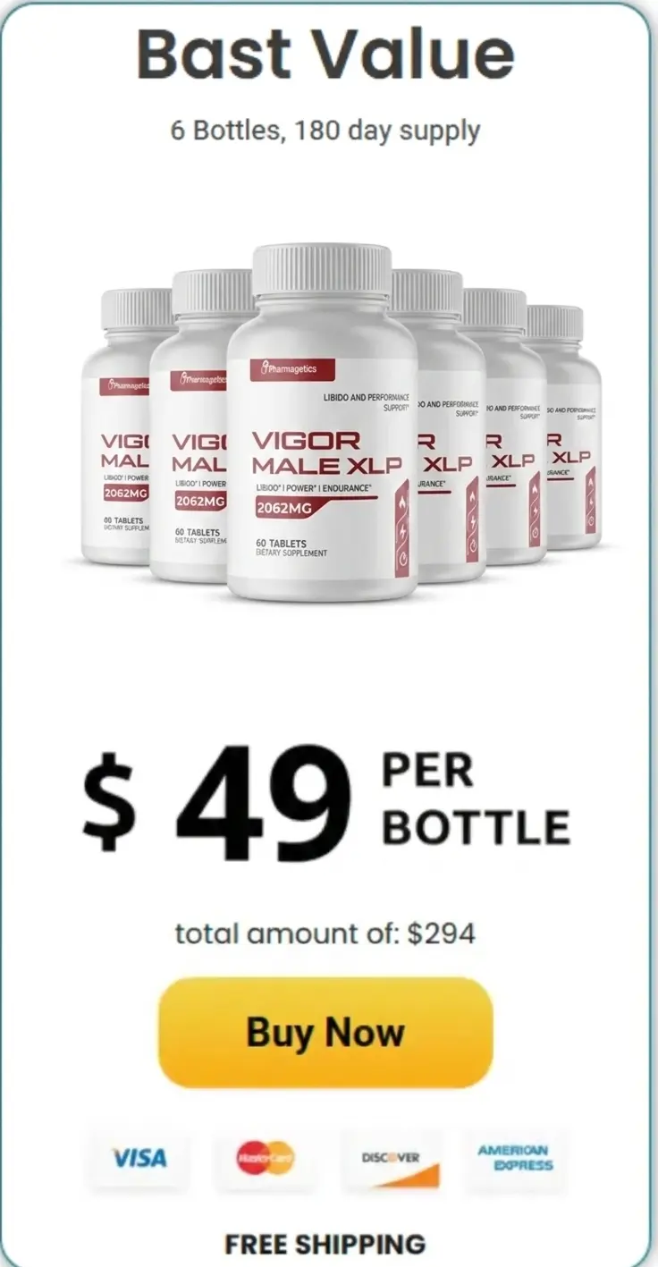 Buy vigormaleXLP 6 Bottles – 150 Day Supply